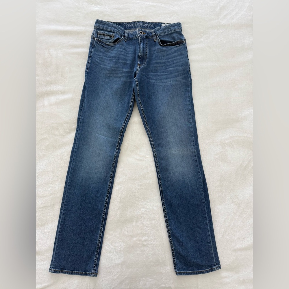 Slim Fit, Calvin Klein Blue Jeans 32 X 32, Men’s